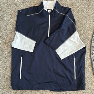 Men’s foot, joy, navy short sleeve windbreaker